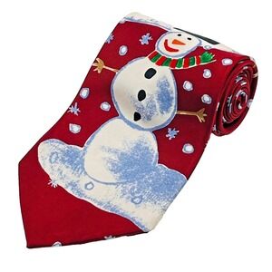The Save The Children Collection Silk 58" Men's Necktie Here Comes Santa Holiday